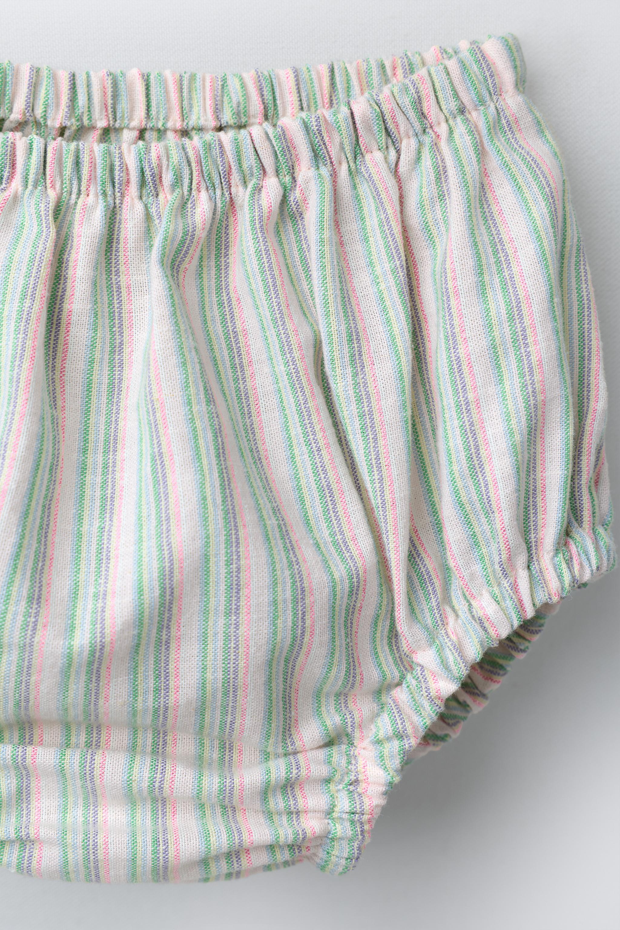 WAVY TRIM DRESS AND PANTY